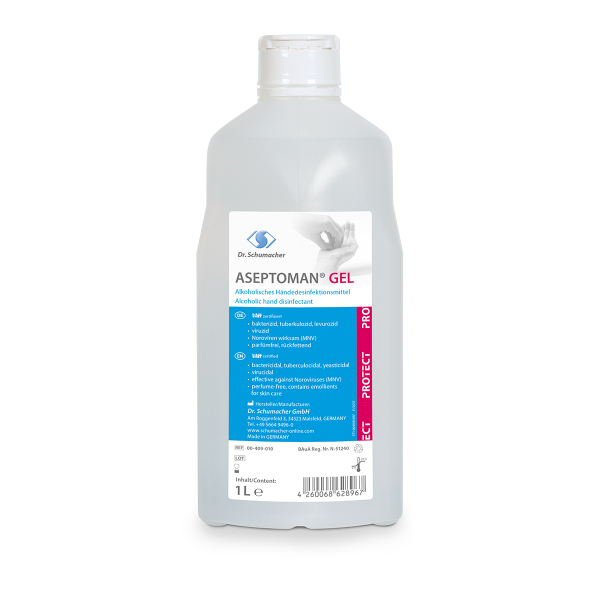 ASEPTOMAN GEL 1000-ml alkoholisches Händedesinfektionsmittel, 1 Flasche