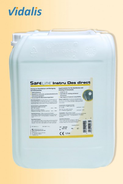 SAFELINE "INSTRU DES DIRECT N" 10-Liter Instrumentendesinfektion, 1 Kanister